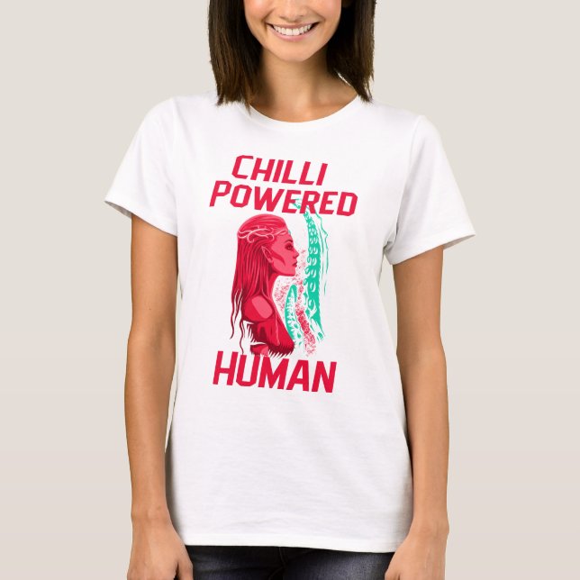 Chili Powered Human Curry Lover T-Shirt (Front)