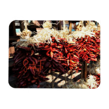 Chili Ristras Père Noël Fe New Mexico Magnet