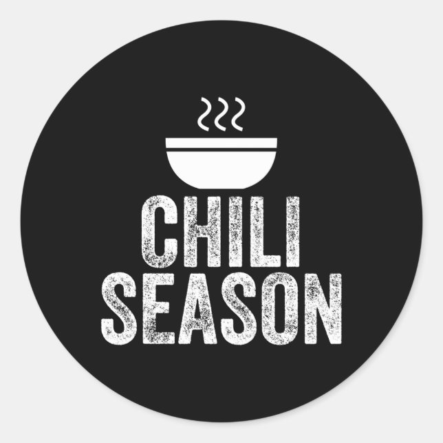 Chili Season Classic Round Sticker (Front)