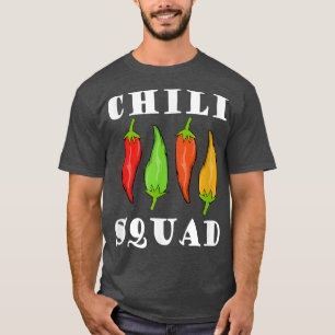 Chili Squad Meican Food Eating Spicy Food  T-Shirt