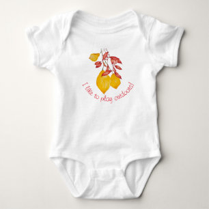 Chili & Turmeric on a Baby Bodysuit