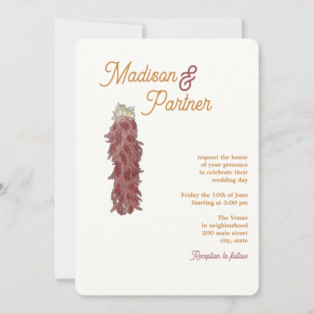 Chili Wedding Suite  Invitation (Front)