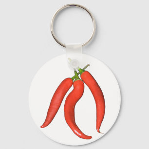 Chilies hot keychain