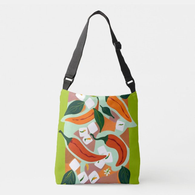 Chilies & Ice Cubes Crossbody Bag (Front)