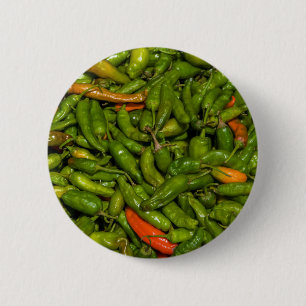 Chilis For Sale At Market 2 Inch Round Button
