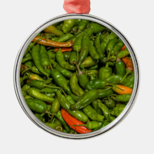 Chilis For Sale At Market Metal Ornament