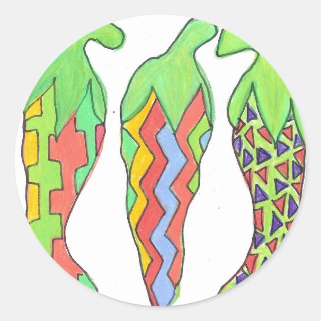 Chilis Incognito Classic Round Sticker (Front)