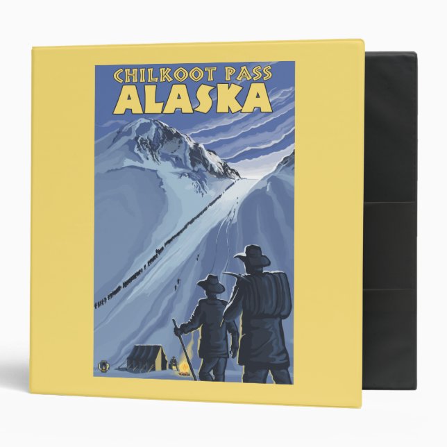 Chilkoot Pass, Alaska Gold Miners Binder (Front/Inside)