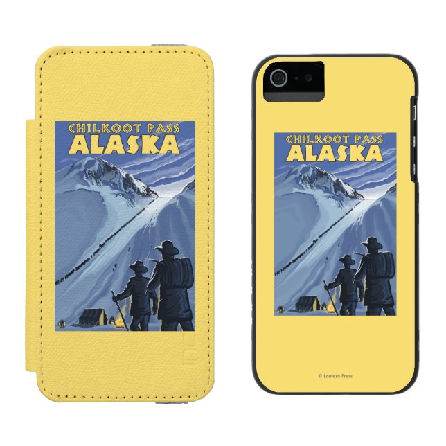 Chilkoot Pass, Alaska Gold Miners Incipio iPhone Wallet Case (Side by Side)