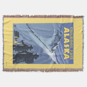 Chilkoot Pass, Alaska Gold Miners Throw Blanket