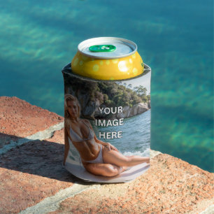 CHILL! 🍻 Add Image or Text Can Cooler