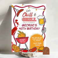 Chill and Grill Adult Birthday Beer BBQ
