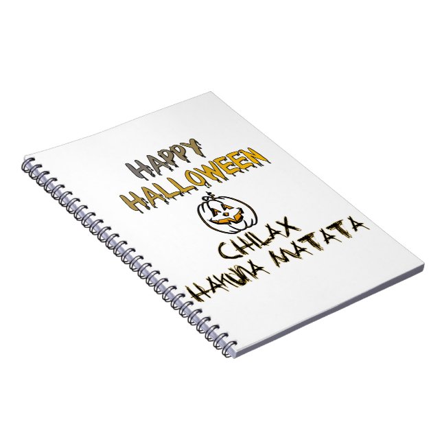 Chill and Relax Happy Halloween Collection Notebook (Right Side)