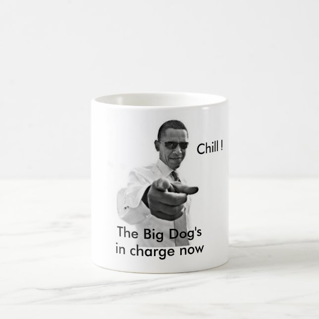 Chill Barack Obama white house inauguration Coffee Mug (Center)