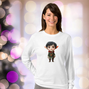 Chill Boy Christmas Elf Women's Tee