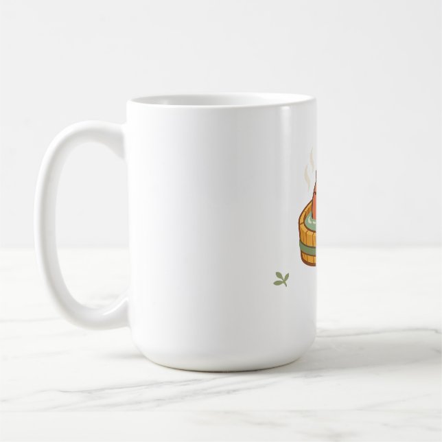 Chill Capybara Onsen Hot Spring Coffee Mug (Left)