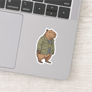 Chill Capybara Peace Sign Swagger