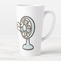 Chill Cat by the Fan – Cute Summer Sticker"