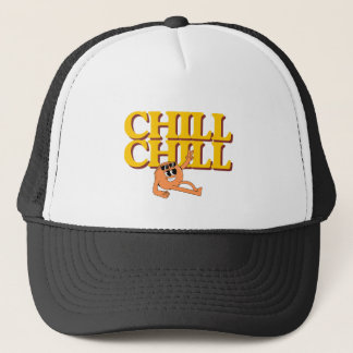 Chill Chill Retro Cartoon Character Trucker Hat
