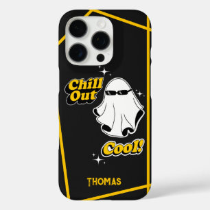 Chill Cool Ghost Sunglasses Customizable iPhone 16 Pro Case
