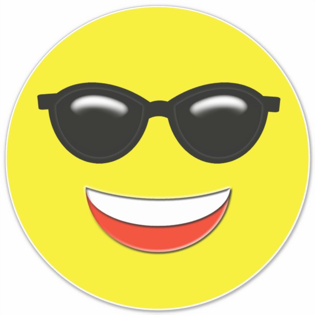 Chill Cool Sunglasses Emoji (Front)