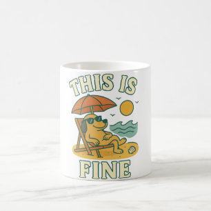 Chill Dog Beach Vibes Coffee Mug