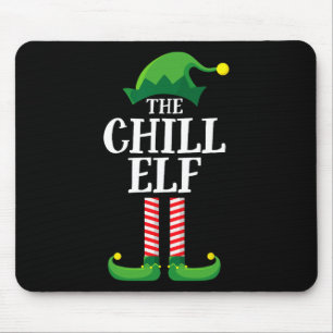 Chill Elf Matching Family Group Christmas Party Mouse Pad