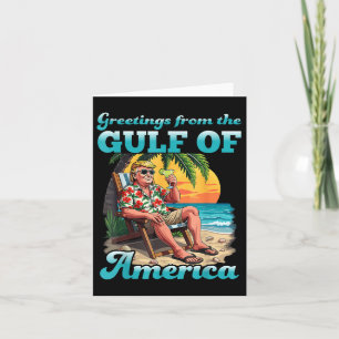 Chill Greeting From The Gulf Of Usa America _3  Card