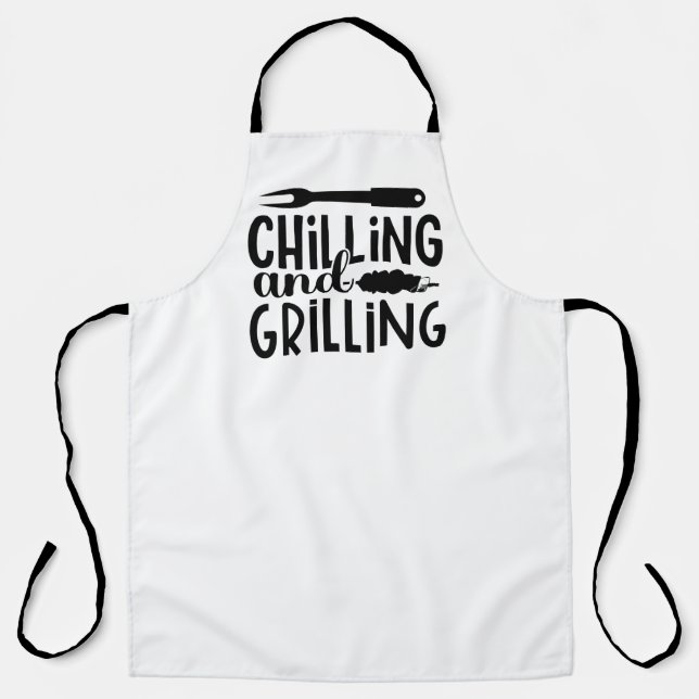 Chill & Grill: Stylish Apron (Front)