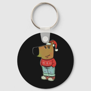 Chill Guy - My New Character Meme Christmas Chill  Keychain