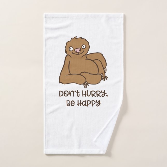 Chill happy sloth hand towel (Hand Towel)