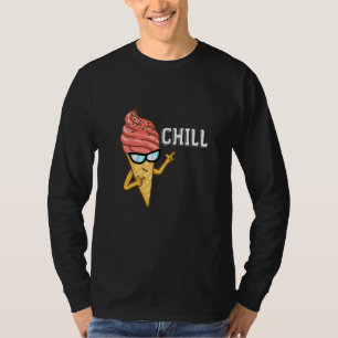 Chill Ice Cream Cone Ice Cream Pun T-Shirt