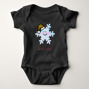 Chill Joy! - Cute Christmas Snowflake Smile Baby Bodysuit