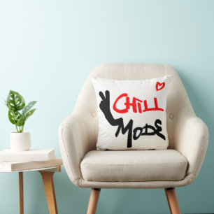 Chill Mode Activated Throw Pillow