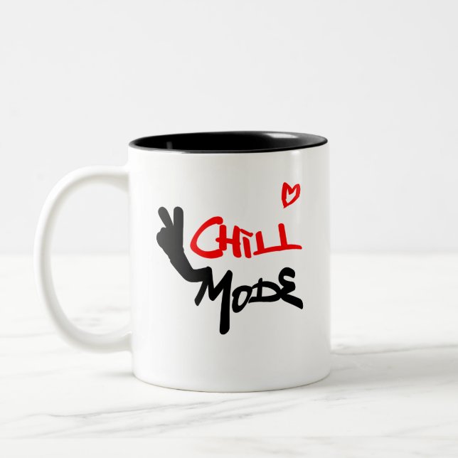 Chill Mode Activated Two-Tone Coffee Mug (Left)