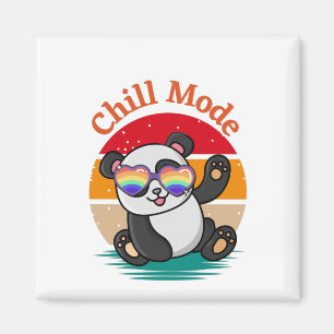 Chill Mode Panda Magnet