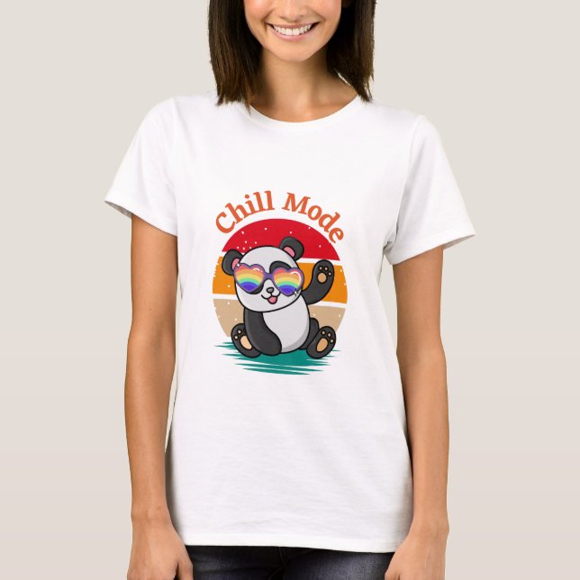Chill Mode Panda T-Shirt (Front)