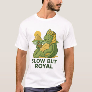 Chill Nile Turtle – Pharaoh Crown Vibes T-Shirt