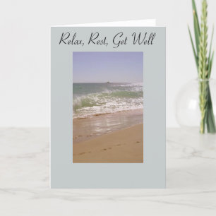 Chill Out Beach Get Well Card