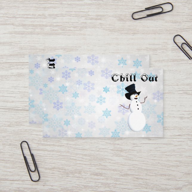 Chill Out Business Card (Front/Back In Situ)
