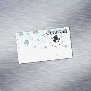 Chill Out Business Card Magnet