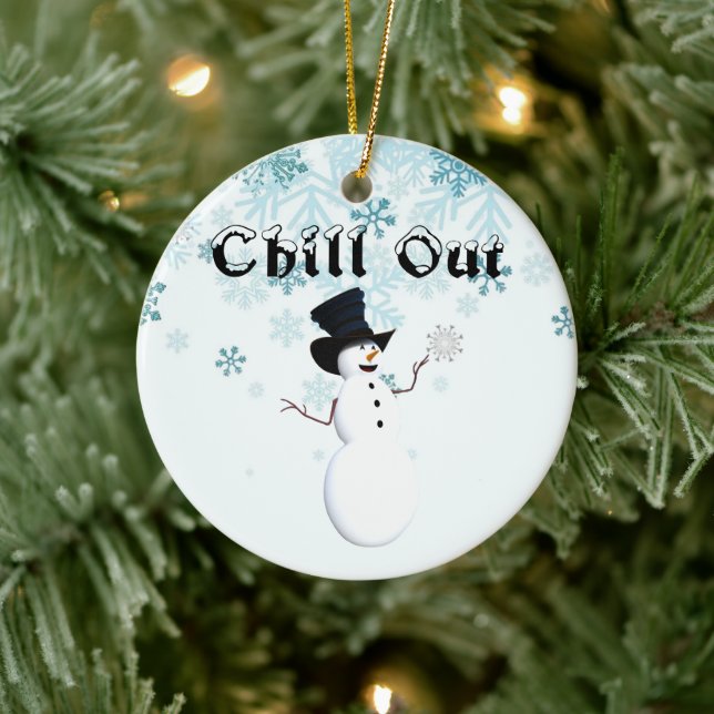 Chill Out Ceramic Ornament (Tree)
