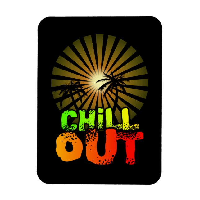 Chill out Jamaica Magnet (Vertical)