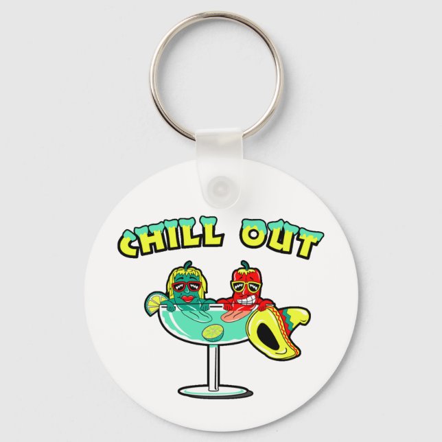 Chill Out Keychain (Front)