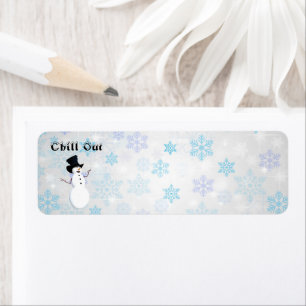 Chill Out Return Address Label