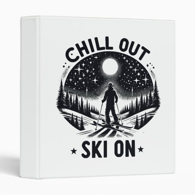 Chill out Ski on Binder (Front/Spine)