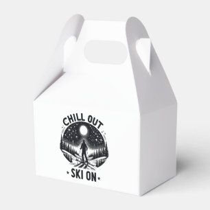 Chill out Ski on Favor Box