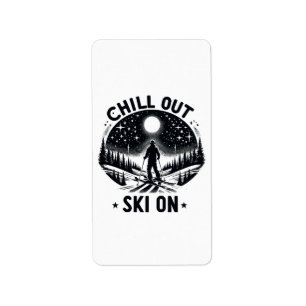 Chill out Ski on Label