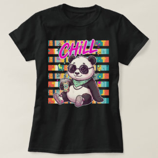 Chill Panda Bear Sunglasses Summer Graphic T-Shirt