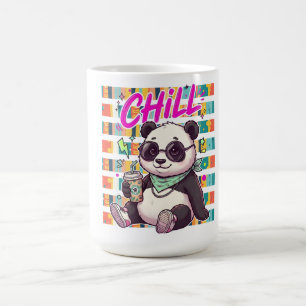 Chill Panda Bear Sunglasses Summer Graphic T-Shirt Coffee Mug
